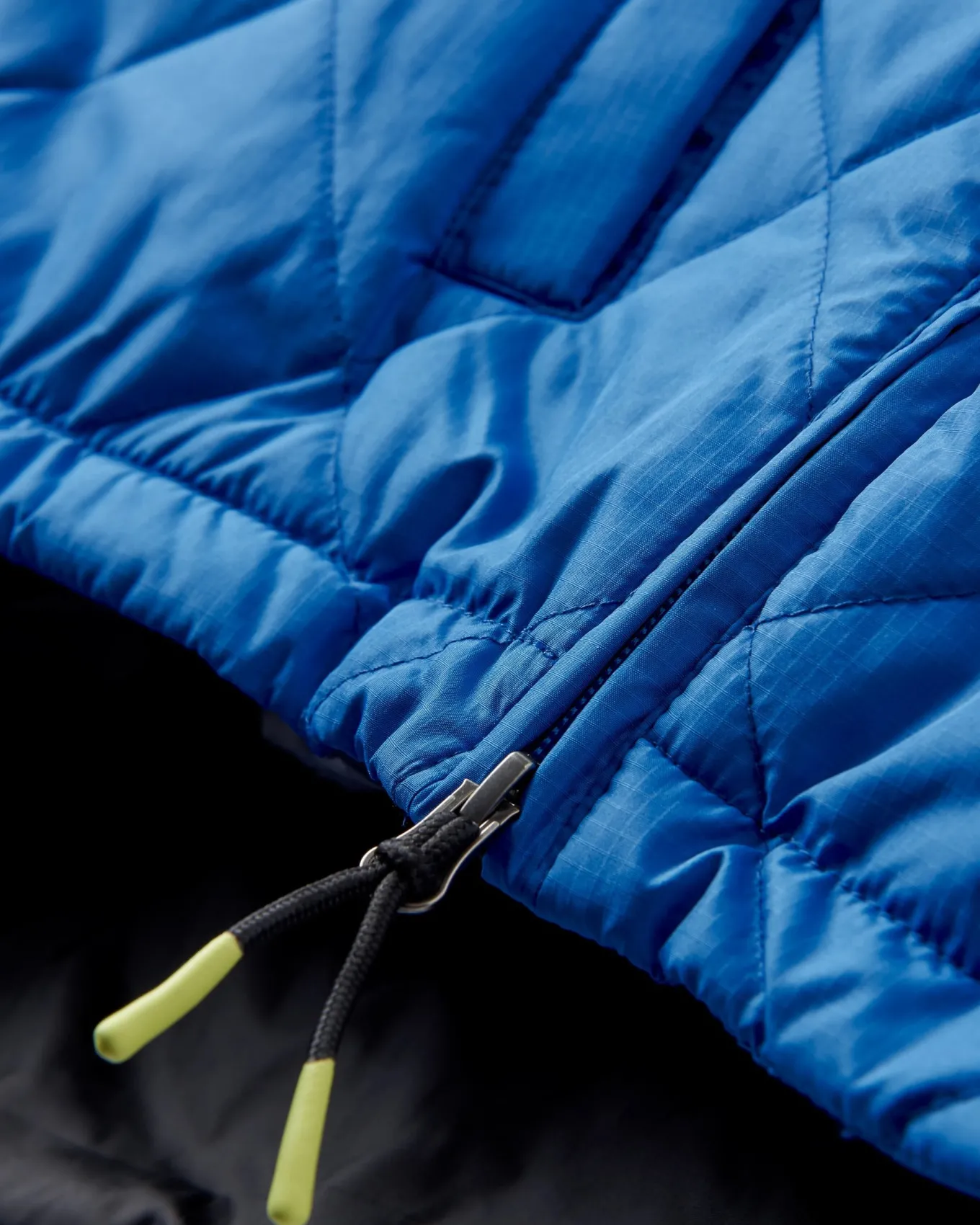 Oceanic Recycled Insulated 1/2 Zip Jacket - Azure Blue/Charcoal