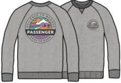 Odyssey Bio-Baumwoll-Sweatshirt - Mittelgrau Meliert