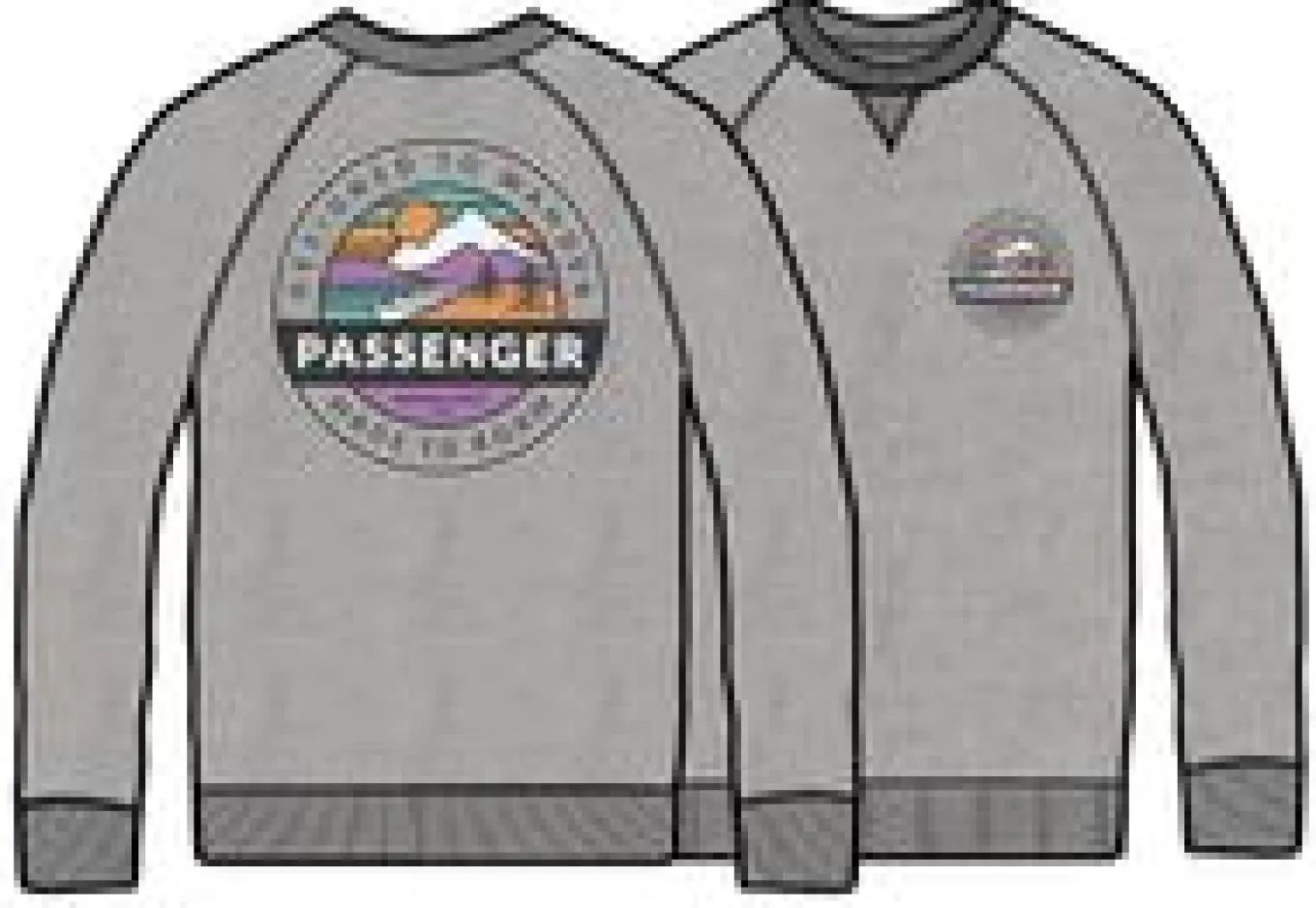 Odyssey Bio-Baumwoll-Sweatshirt - Mittelgrau Meliert