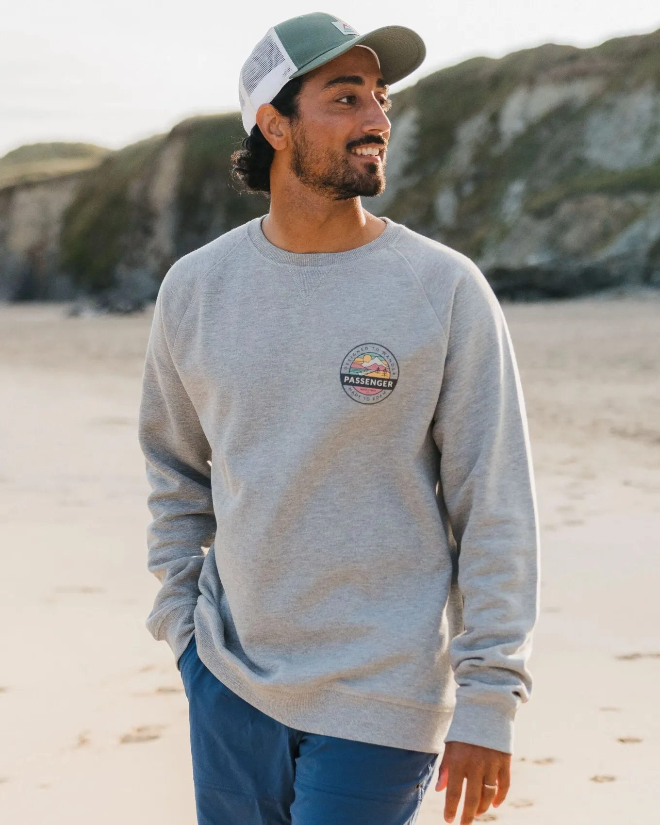 Odyssey Bio-Baumwoll-Sweatshirt - Mittelgrau Meliert