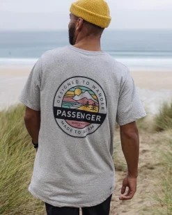 Odyssey Recyceltes Baumwoll-T-Shirt - Graumeliert
