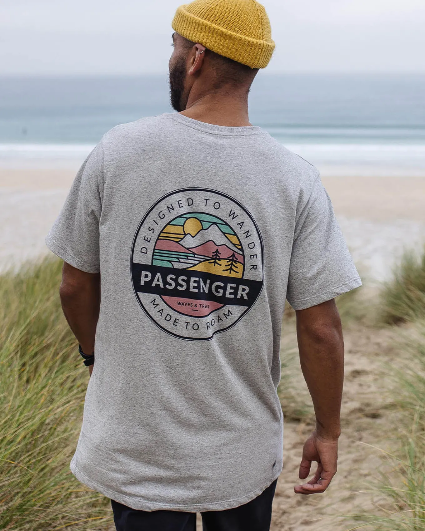 Odyssey Recyceltes Baumwoll-T-Shirt - Graumeliert
