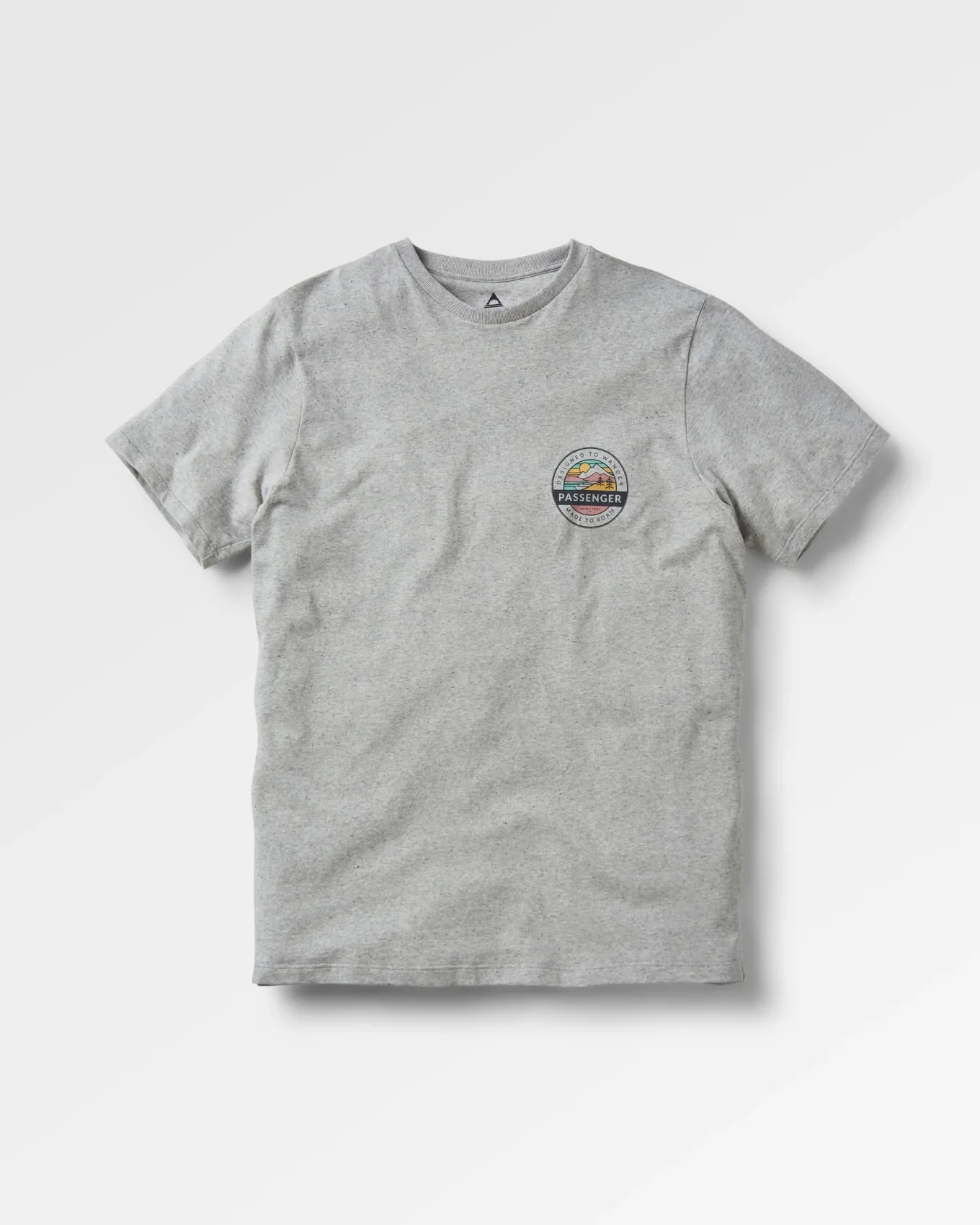 Odyssey Recyceltes Baumwoll-T-Shirt - Graumeliert