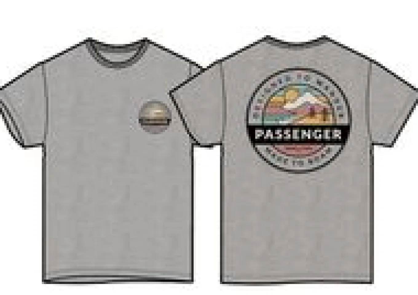 Odyssey Recyceltes Baumwoll-T-Shirt - Graumeliert