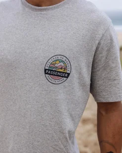 Odyssey Recyceltes Baumwoll-T-Shirt - Graumeliert