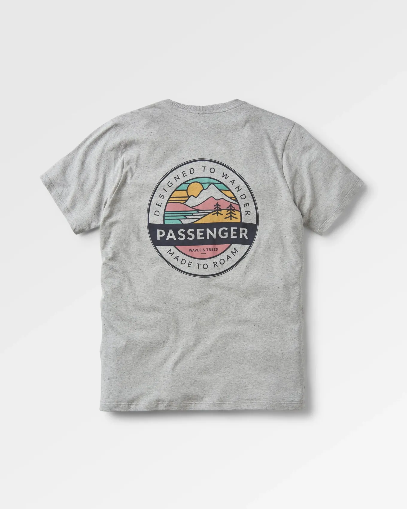 Odyssey Recyceltes Baumwoll-T-Shirt - Graumeliert