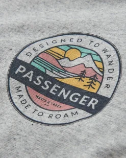 Odyssey Recyceltes Baumwoll-T-Shirt - Graumeliert