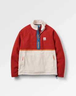 Off Trail recycelter Grid-Polarfleece - Rotocker/Birke