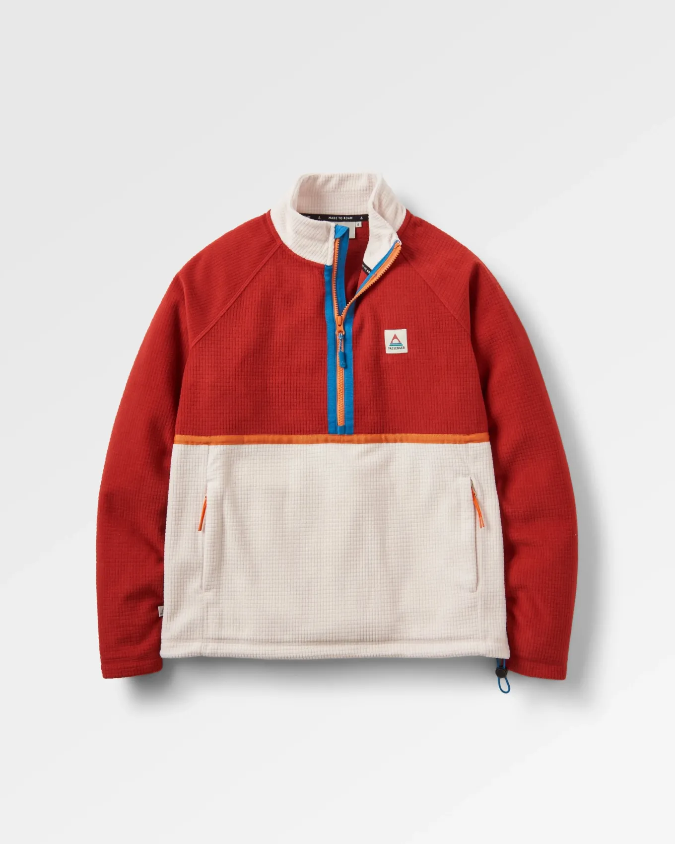 Off Trail recycelter Grid-Polarfleece - Rotocker/Birke