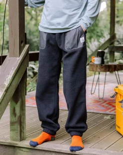 Offgrid recycelte Sherpa-Fleece-Jogginghose - Schwarz