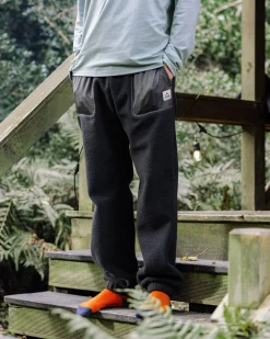 Offgrid recycelte Sherpa-Fleece-Jogginghose - Schwarz