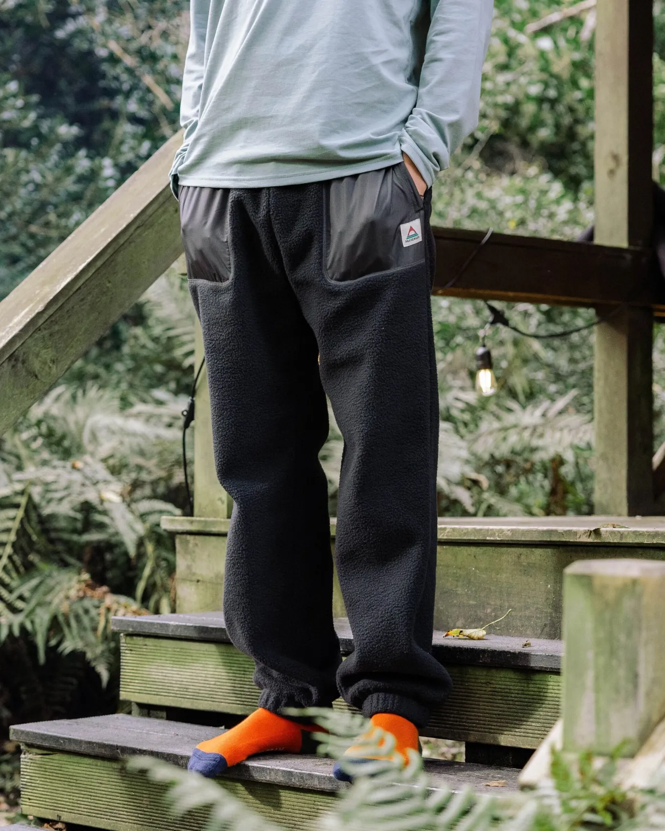Offgrid recycelte Sherpa-Fleece-Jogginghose - Schwarz