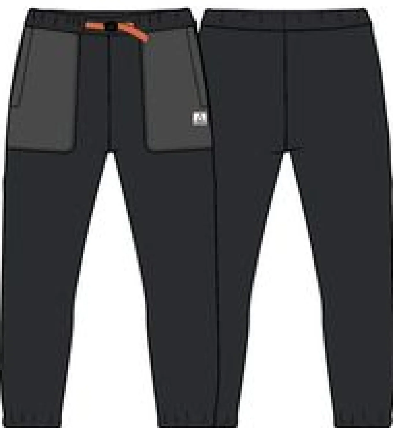 Offgrid recycelte Sherpa-Fleece-Jogginghose - Schwarz