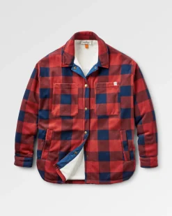 Orion recyceltes Polar-Fleece-Hemd - Roter Ocker Büffel