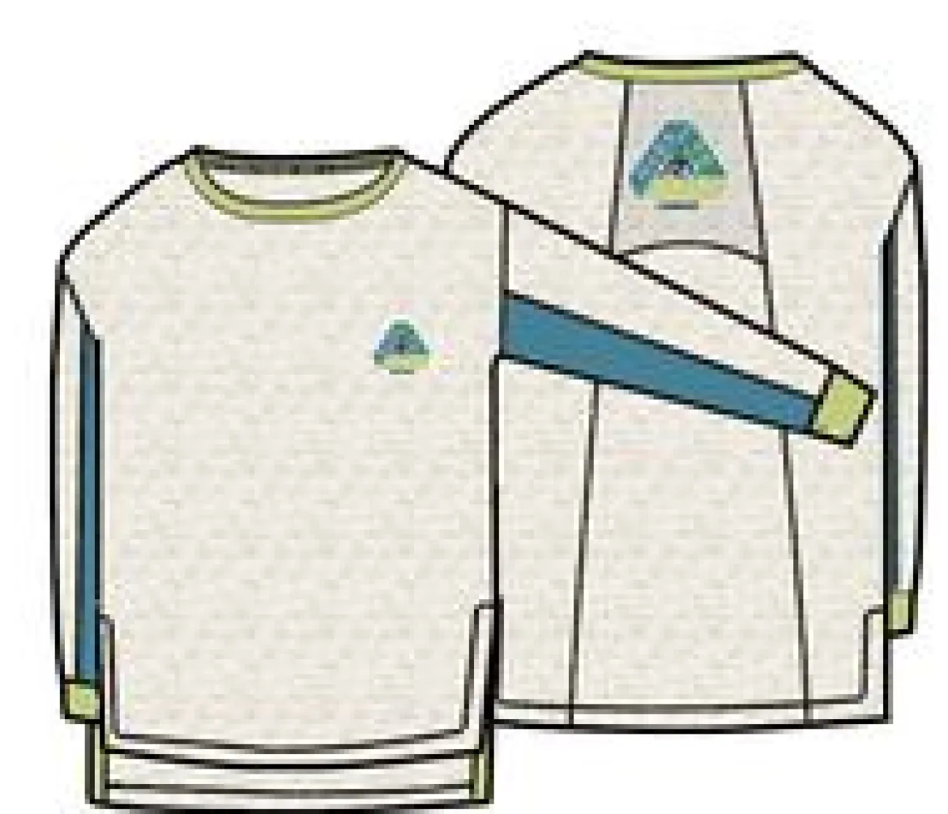Pacifica recyceltes aktiv Langarmshirt - Birke meliert