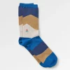 Panorama Bio-Mittelschwere Rundstricksocken - Szenischer Toffee