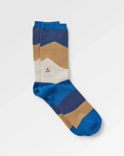 Panorama Bio-Mittelschwere Rundstricksocken - Szenischer Toffee