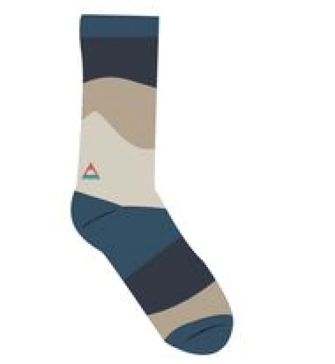 Panorama Bio-Mittelschwere Rundstricksocken - Szenischer Toffee