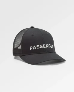Passenger recycelte Baumwoll-Trucker-Kappe - Schwarz