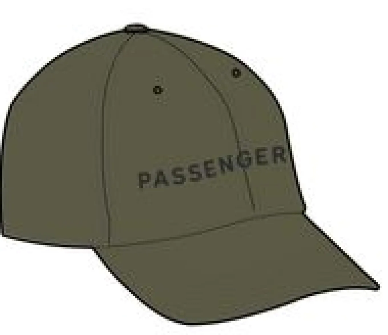 Passenger recycelte Baumwoll-Trucker-Kappe - Khaki