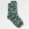 Peak Bio Crew Socken aus mittelschwerem Stoff - Khaki