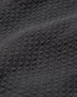 Petal Bio-Baumwoll-Langarmshirt - Schwarz