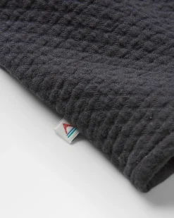 Petal Bio-Baumwoll-Langarmshirt - Schwarz