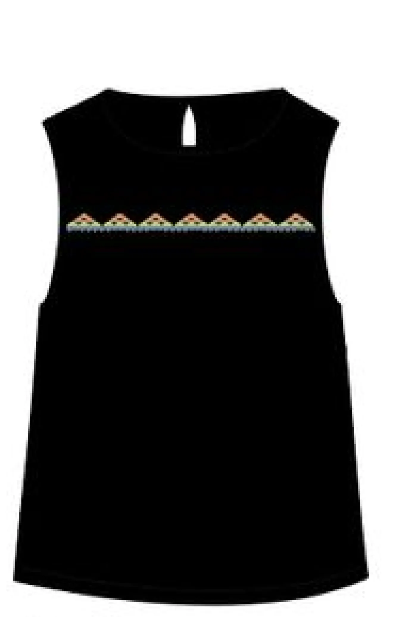 Petal Top - Schwarz