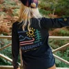 Phoenix Recyceltes Langarmshirt - Schwarz