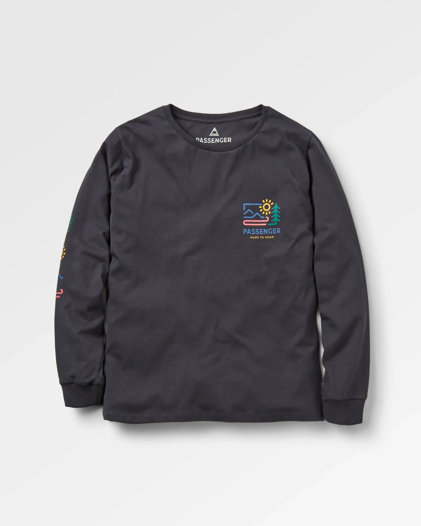 Phoenix Recyceltes Langarmshirt - Schwarz