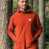 Pinegrove recyceltes Polartec® Fleece Hoodie - Roter Ocker