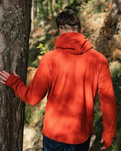 Pinegrove recyceltes Polartec® Fleece Hoodie - Roter Ocker