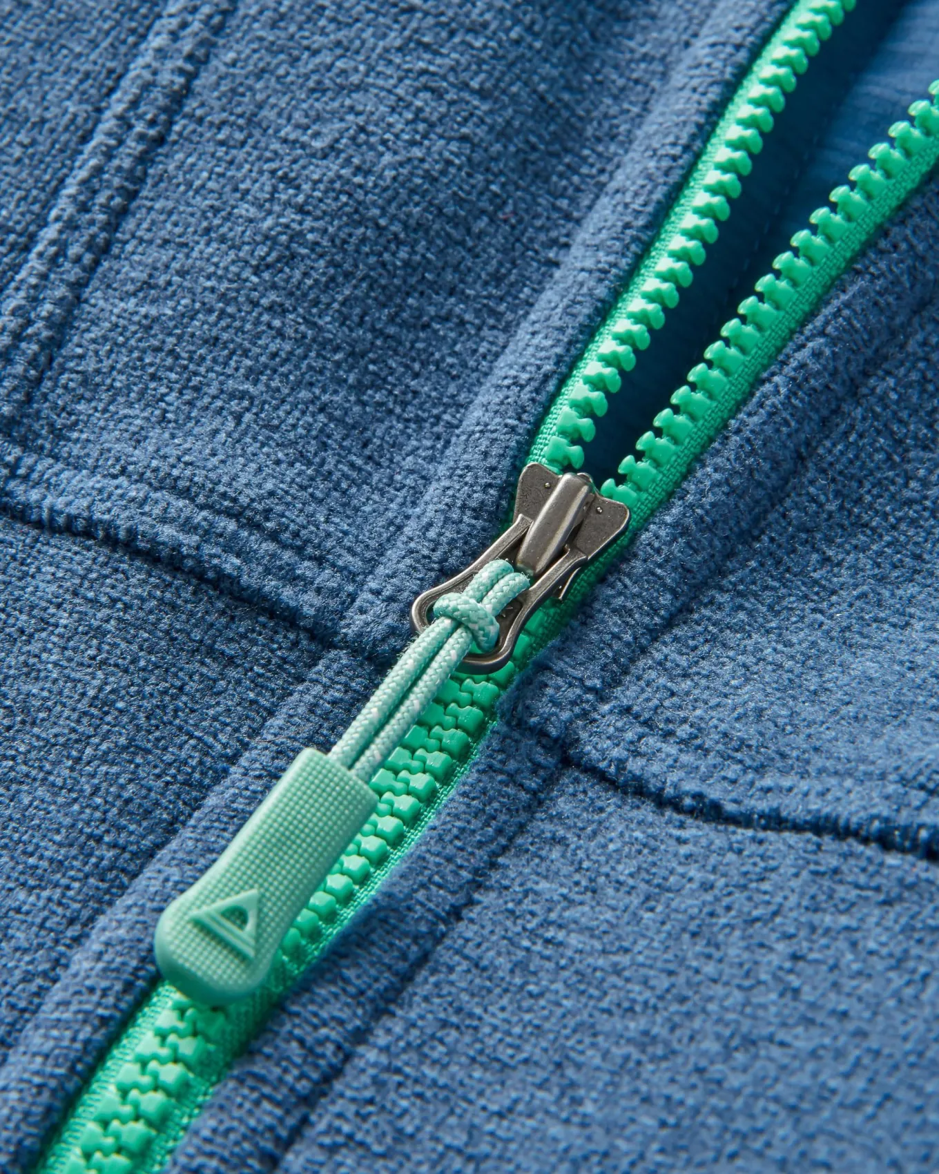 Pinegrove recyceltes Polartec® Fleece Hoodie - Dunkel Meliertes Denim
