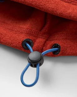 Pinegrove recyceltes Polartec® Fleece Hoodie - Roter Ocker