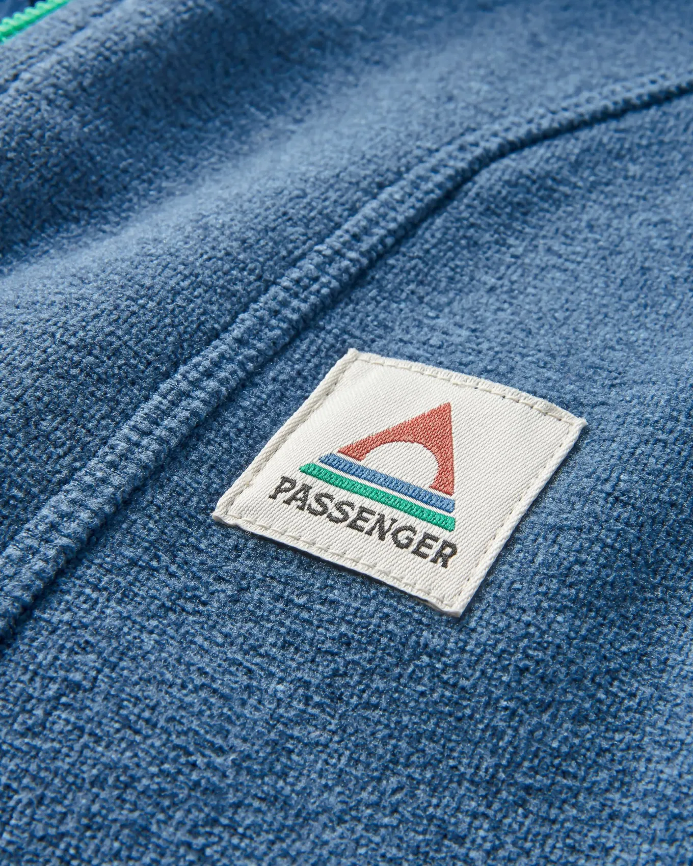 Pinegrove recyceltes Polartec® Fleece Hoodie - Dunkel Meliertes Denim