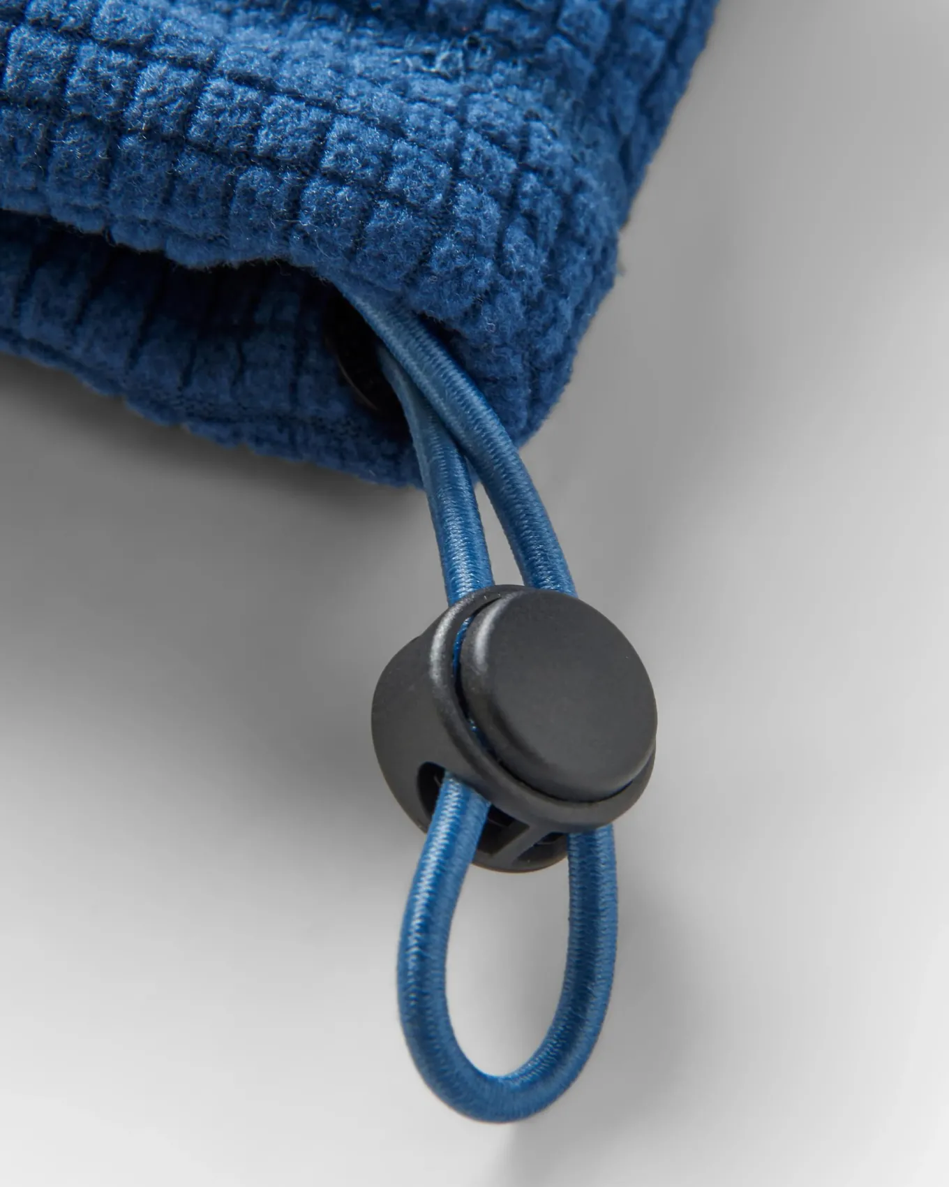 Point recycelter Grid Polar Fleece Kapuzenpullover - Dunkler Denim