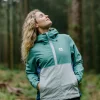 Rainstorm recycelte wasserdichte Jacke - Tiefsee/Brandungsspray