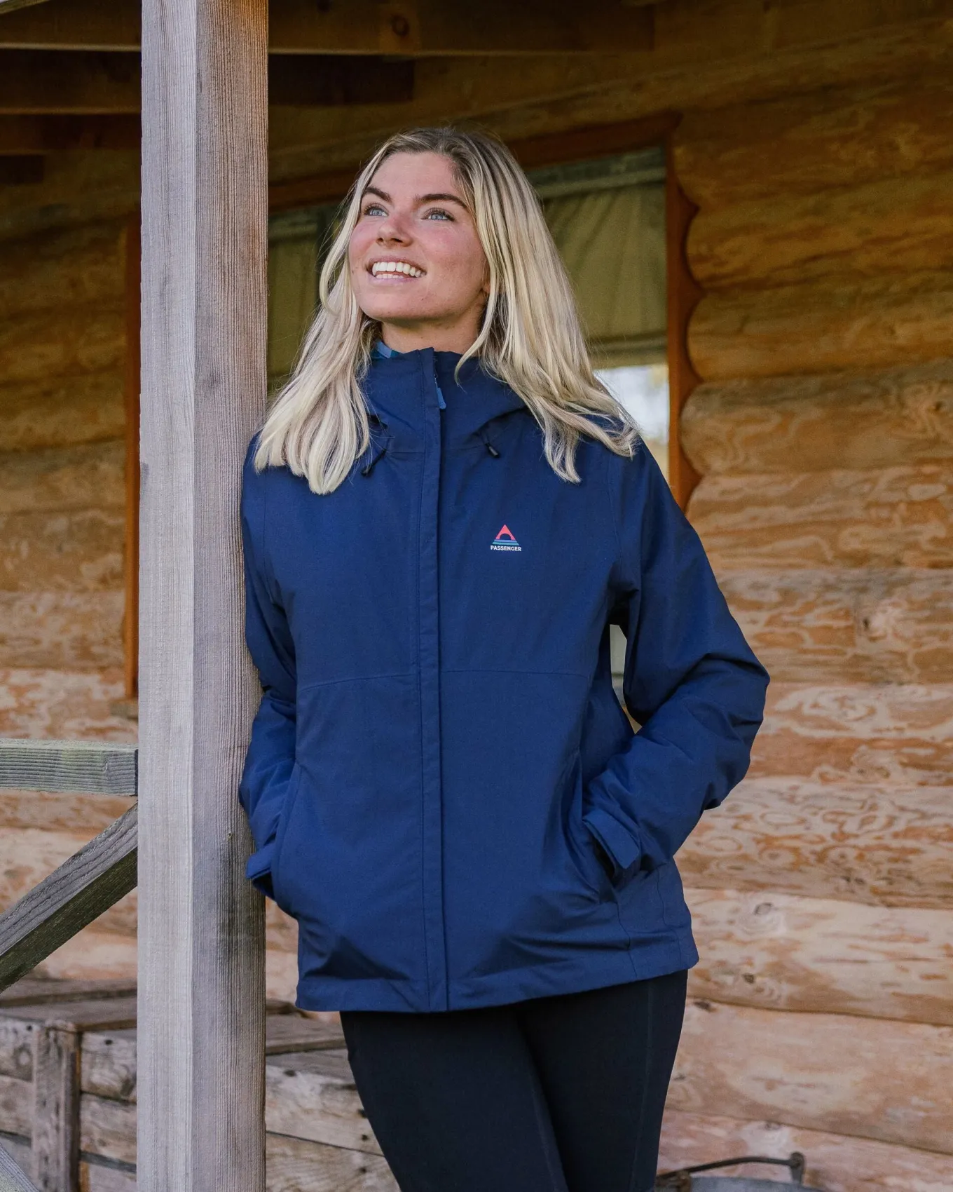 Rainstorm recycelte wasserdichte Jacke - Tiefes Marineblau