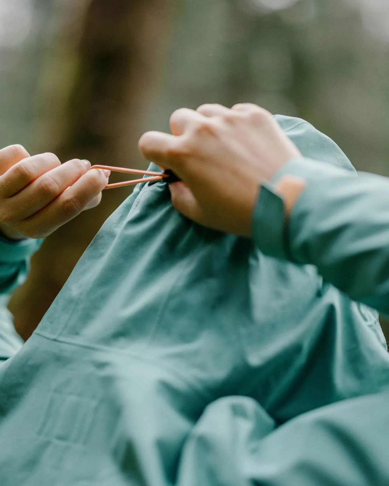 Rainstorm recycelte wasserdichte Jacke - Tiefsee/Brandungsspray