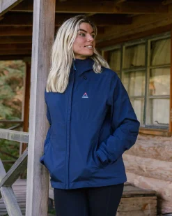 Rainstorm recycelte wasserdichte Jacke - Tiefes Marineblau