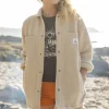Rappel Recyceltes Sherpa Oversized Hemd - Hafermehl