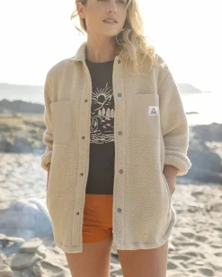 Rappel Recyceltes Sherpa Oversized Hemd - Hafermehl