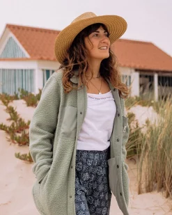 Rappel Recyceltes Sherpa Oversized Hemd - Pistazie