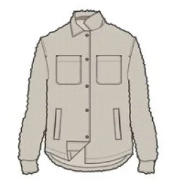 Rappel Recyceltes Sherpa Oversized Hemd - Hafermehl