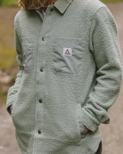 Rappel Recyceltes Sherpa Oversized Hemd - Pistazie
