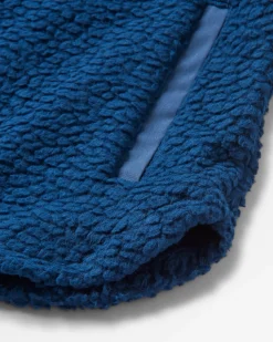 Rappel Recyceltes Sherpa Oversized Hemd - Dunkler Denim