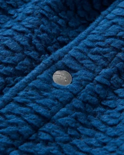 Rappel Recyceltes Sherpa Oversized Hemd - Dunkler Denim