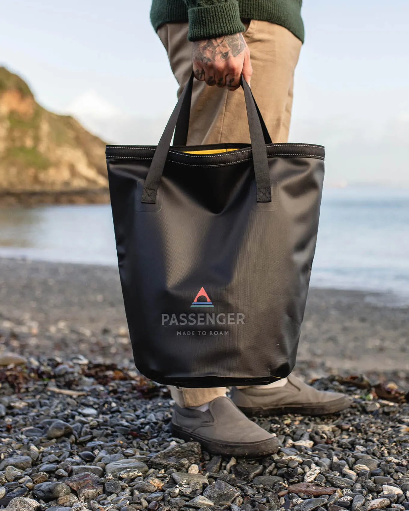 Recycelte Eimertasche - Schwarz