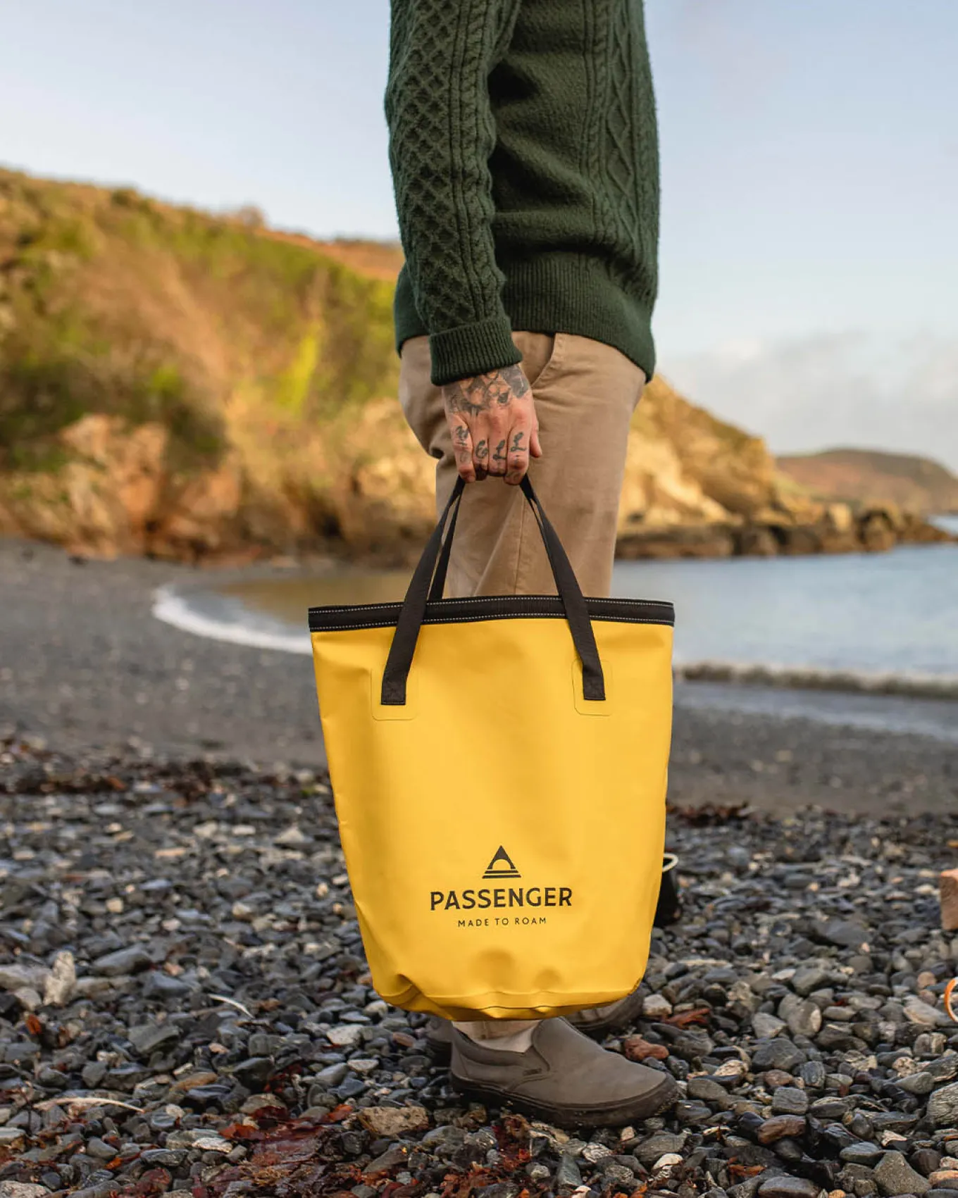 Recycelte 20L Eimer Tasche - Löwenzahngelb