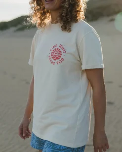 Rediscover recyceltes Baumwoll T-Shirt - Birke